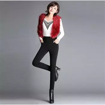 Зимние брюки, тонкие бархатные модные леггинсы для отдыха с высокой талией, женские удобные эластичные согревающие повседневные теплые леггинсы для женщин S