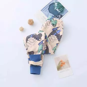 Зимние детские флисовые леггинсы Johns для мальчиков и девочек, толстые теплые штаны для детей 100 бежевый