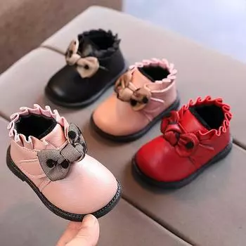 Зимние детские флисовые сапоги для снега 15