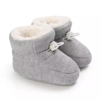 Зимние детские теплые хлопковые сапоги, повседневная обувь для девочек и мальчиков, обувь для первых ходунков, От 0 до 18 месяцев M