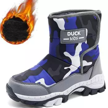 Зимние детские зимние сапоги Wolf Claw с противоскользящим покрытием, высокие, бархатные, теплые, для девочек, розовые зимние сапоги 28 ярко-розовый/красный