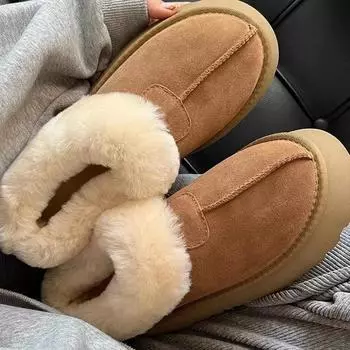 Зимние дизайнерские женские сапоги Naked Boots 2024 года, теплые плюшевые туфли для женщин, водонепроницаемые удобные повседневные сапоги для женщин, Zapatos De Mujer 35