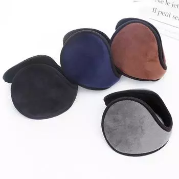 Зимние флисовые наушники для езды на велосипеде, теплые, мягкие, ветрозащитные, для мужчин и женщин, для защиты ушей