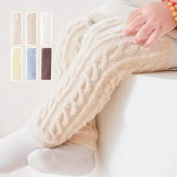 Зимние гетры для девочек и мальчиков, новые модные утолщенные теплые вязаные наколенники для девочек, согревающие аксессуары, гольфы one size кофейный