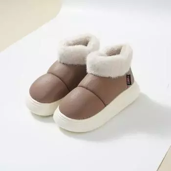 Зимние хлопковые ботинки женские бархатные утолщенные теплые однопедальные низкие ботинки для хлеба 2024 новые короткие зимние ботинки 36