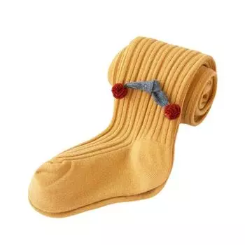 Зимние колготки для маленьких девочек, вязаные леггинсы, нижние брюки, нескользящие детские леггинсы в рубчик, мягкие теплые длинные чулки, От 2 до 9 лет M