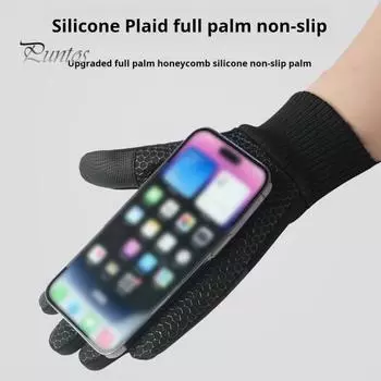 Зимние лыжные перчатки, водонепроницаемые ветрозащитные термоперчатки для мужчин и женщин, сенсорные перчатки для снега в холодную погоду, катание на лыжах, велоспорт, бег, рыбалка, пеший туризм чёрный