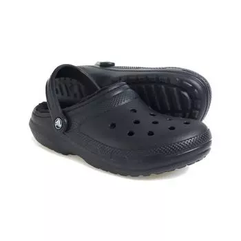 Зимние меховые тапочки Crocs для холодной погоды Классические сабо с подкладкой 203591060230 M4W6
