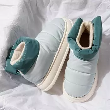 Зимние модные хлопковые тапочки, домашние тапочки, женская обувь для пар 36 розовый/синий