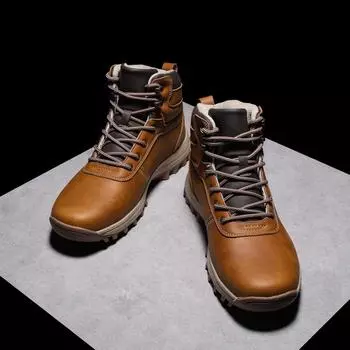 Зимние мужские ботинки, новинка, плюшевые теплые хлопковые ботинки, мужские ботинки на толстой подошве, северо-восточные толстые хлопковые ботинки 39