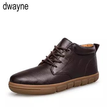 Зимние мужские ботинки с мехом 2024 Теплые зимние ботинки Мужские зимние ботинки Деловая повседневная обувь Мужская обувь Модные ботильоны 687 38 чёрный