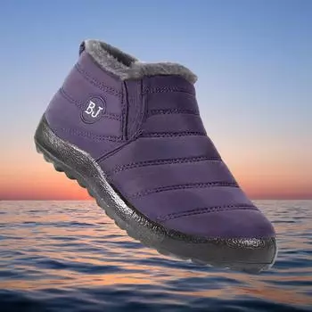 Зимние мужские и женские водонепроницаемые зимние ботинки, нескользящие теплые зимние ботинки 46