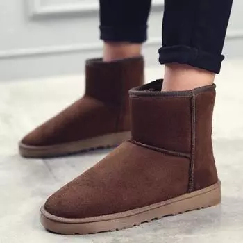 Зимние мужские и женские высокие утепленные и теплые зимние ботинки в стиле ретро, повседневные, утолщенные, из бархата, новые северо-восточные хлопковые ботинки 36