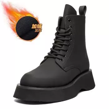 Зимние мужские модные ботинки для активного отдыха, кроссовки с высоким верхом, обувь в стиле панк для мотоцикла, мужские повседневные кожаные уличные ботильоны для мужчин 38