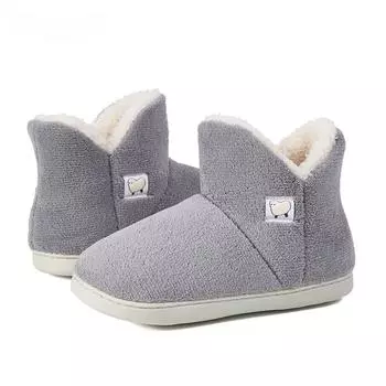 Зимние мужские тапочки для дома, теплые пушистые меховые тапочки на плоской подошве, мужские зимние удобные хлопковые туфли, мужская домашняя обувь 36-37 светло-синий