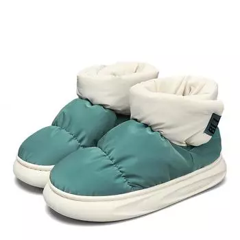 Зимние мужские тапочки TUINANLE, теплая плюшевая хлопковая обувь, домашняя нескользящая меховая обувь на толстой подошве 36-37 синий