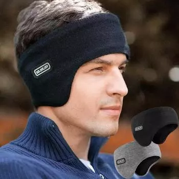 Зимние мужские утепленные наушники с подкладкой для защиты от холодного ветра, головные уборы, наушники для занятий спортом на открытом воздухе, ветрозащитные теплые наушники для верховой езды