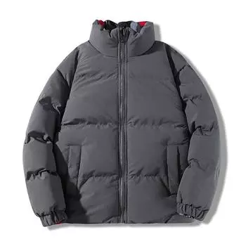 Зимние мужские утепленные парки больших размеров 6xl 8xl, повседневная свободная верхняя одежда с обеих сторон, водонепроницаемая теплая верхняя одежда, мужское пальто 8XL чёрный