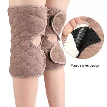 Зимние наколенники с утолщенной флисовой подкладкой, теплая термоподдержка колена B верблюд
