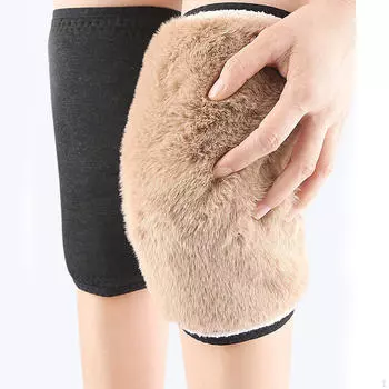 Зимние наколенники Удобная термоподдержка для занятий спортом в холодную погоду белый