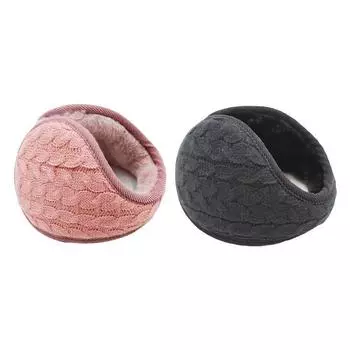 Зимние наушники теплые женские наушники мужские теплые наушники для улицы НОВЫЕ розовый