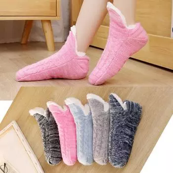 Зимние носки Носки для дома Носки для снега Носки для сна для женщин 35-39 розовый