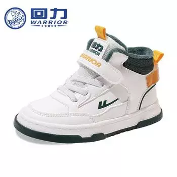 Зимние новые бархатные хлопковые туфли Warrior Classmate Two для детей среднего и старшего возраста, теплая спортивная обувь 25