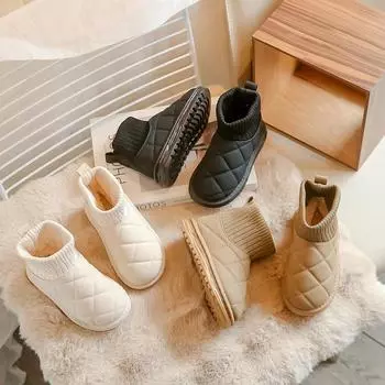 Зимние новые детские носки для мальчиков среднего и большого размера, теплые 25 коричневый