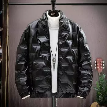 Зимние новые корейские свободные утолщенные хлопковые пальто, зимние пальто, модные брендовые мужские хлопковые куртки в тренде M