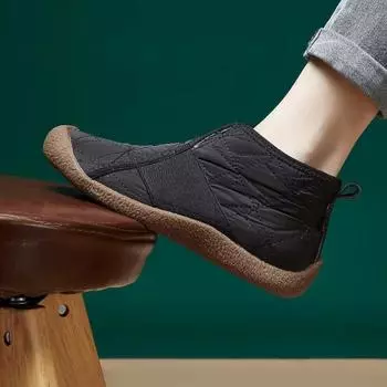 Зимние новые модные женские хлопковые ботинки, водонепроницаемые и нескользящие, большие размеры, повседневные хлопковые ботинки, утепленные и теплые зимние ботинки 35 хаки