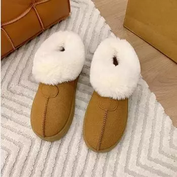 Зимние новые модные зимние сапоги 2024 года, женские ботильоны на платформе с круглым носком, роскошные дизайнерские классические туфли для женщин 36 чёрный