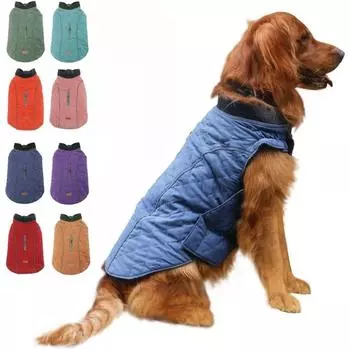 Зимние пальто для собак, одежда для собак для холодной погоды, ветрозащитная теплая куртка для собак в британском стиле для зимних пальто для собак, XS синий