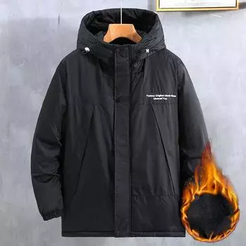 Зимние парки мужские толстые флисовые куртки пальто плюс размер 11XL модные повседневные ветровки парки мужские карго пальто 11XL зелёный