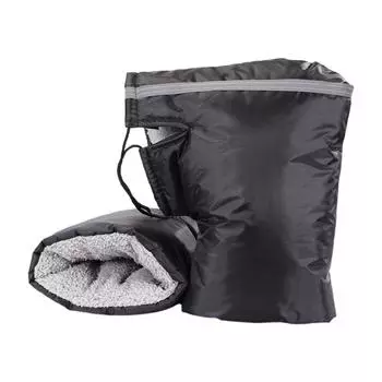 Зимние перчатки для электровелосипеда, толстые, для мотоцикла, с ручкой, антихлопковые, водонепроницаемые, универсальные, Cycli X6I0 Black-One size