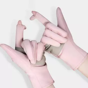 Зимние перчатки для мужчин и женщин, теплые перчатки для сенсорного экрана, водонепроницаемые, для пешего туризма, катания на лыжах, рыбалки, велоспорта, сноуборда, нескользящие перчатки темно-серого