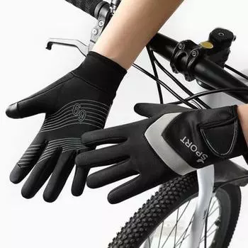 Зимние перчатки Ветрозащитные термоперчатки Сенсорный экран Холодная погода Теплые перчатки для снега для катания на лыжах Велоспорт Бег Сноубординг Рыбалка розовый