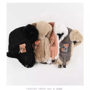 Зимние плюшевые шапки-бомбардировщики для женщин и мужчин, искусственный мех, русская шапка-ушанка, северо-восточная шапка, унисекс, теплая зимняя шапка-ушанка one size