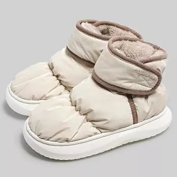 Зимние полуботинки для снега, женские, уличные, мужские, водонепроницаемые, теплые, домашняя обувь, женская, для пар, хлопковая обувь, мужские, botas mujer 44-45 белый