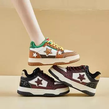 Зимние повседневные кроссовки на толстой платформе для женщин, нескользящие прогулочные туфли на шнуровке с подкладкой из искусственного меха, женские теплые кроссовки для бега и тенниса с подкладкой из флиса 35