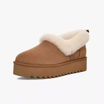 Зимние пушистые сапоги для женщин из искусственной замши, нескользящая платформа, короткие ботильоны с меховой подкладкой, женская теплая удобная обувь для дома и улицы 35 малиновый