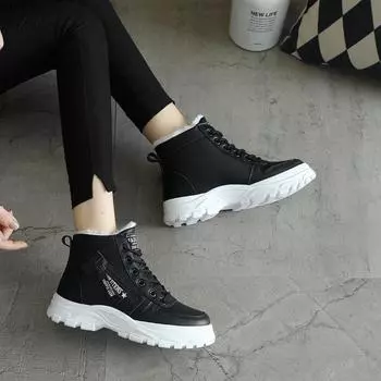 Зимние сапоги для снега, женские, новые, повседневные, высокие, теплые, на платформе, ботильоны, большие размеры, удобные, женские сапоги, Botas De Mujer 35 хаки