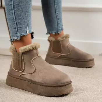 Зимние сапоги для женщин. Женские полуботинки. Ботинки на плоской подошве. Женская зимняя обувь. Ботинки. Женские утепленные бархатные теплые ботинки. 36 чёрный