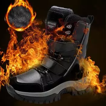 Зимние сапоги HOHO FAIR, зимняя женская обувь на плюшевой платформе, высококачественная противоскользящая, износостойкая, водонепроницаемая женская зимняя обувь с высоким цилиндром 36 бежевый