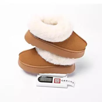 Зимние сапоги Mao Mao mouth snow boots женские 2024 года, взрывные сапоги Mao Mao на толстой подошве, модные теплые сапоги для снега, хлопковая обувь, женская обувь 36 верблюд