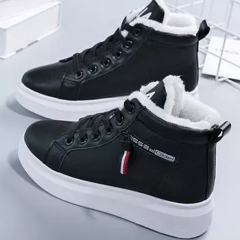 Зимние сапоги, женские ботильоны, теплая зимняя женская обувь из полиуретана, кроссовки на плоской подошве, женская обувь на шнуровке, женские короткие зимние сапоги 40 белый