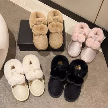 Зимние сапоги женские зимние милые мягкие утолщенные стремена теплые ботинки для хлеба хлопковые туфли 35 хаки