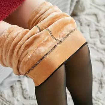 Зимние сексуальные женские колготки, модные теплые высокоэластичные однотонные колготки, эластичные мягкие длинные чулки для женщин, толстый стиль