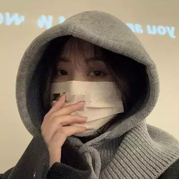 Зимние шапки-балаклавы для женщин, унисекс, вязаные шапки с капюшоном, утепленные шапки на шнурке, цельные шапки с воротником-стойкой One Size