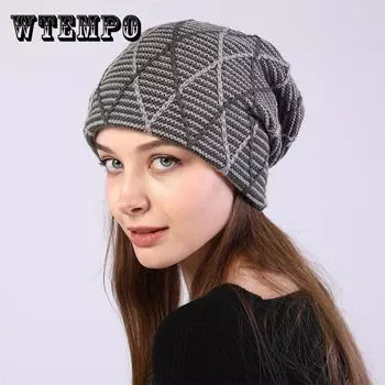 Зимние шапки женские хлопковые однотонные теплые вязаная шапка в стиле хип-хоп мужские женские шапки Skullies шапочки