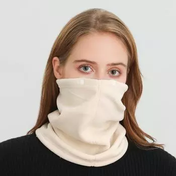 Зимние шарфы для верховой езды на открытом воздухе для мужчин и женщин, новый теплый и мягкий шейный платок, шейный платок, вязаный утолщенный шарф на пуговицах 36x26cm